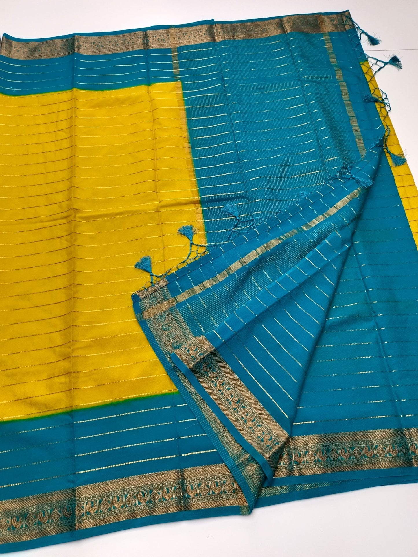 SEMI CREPE SILK SAREE - B S CHANNABASAPPA & SONS