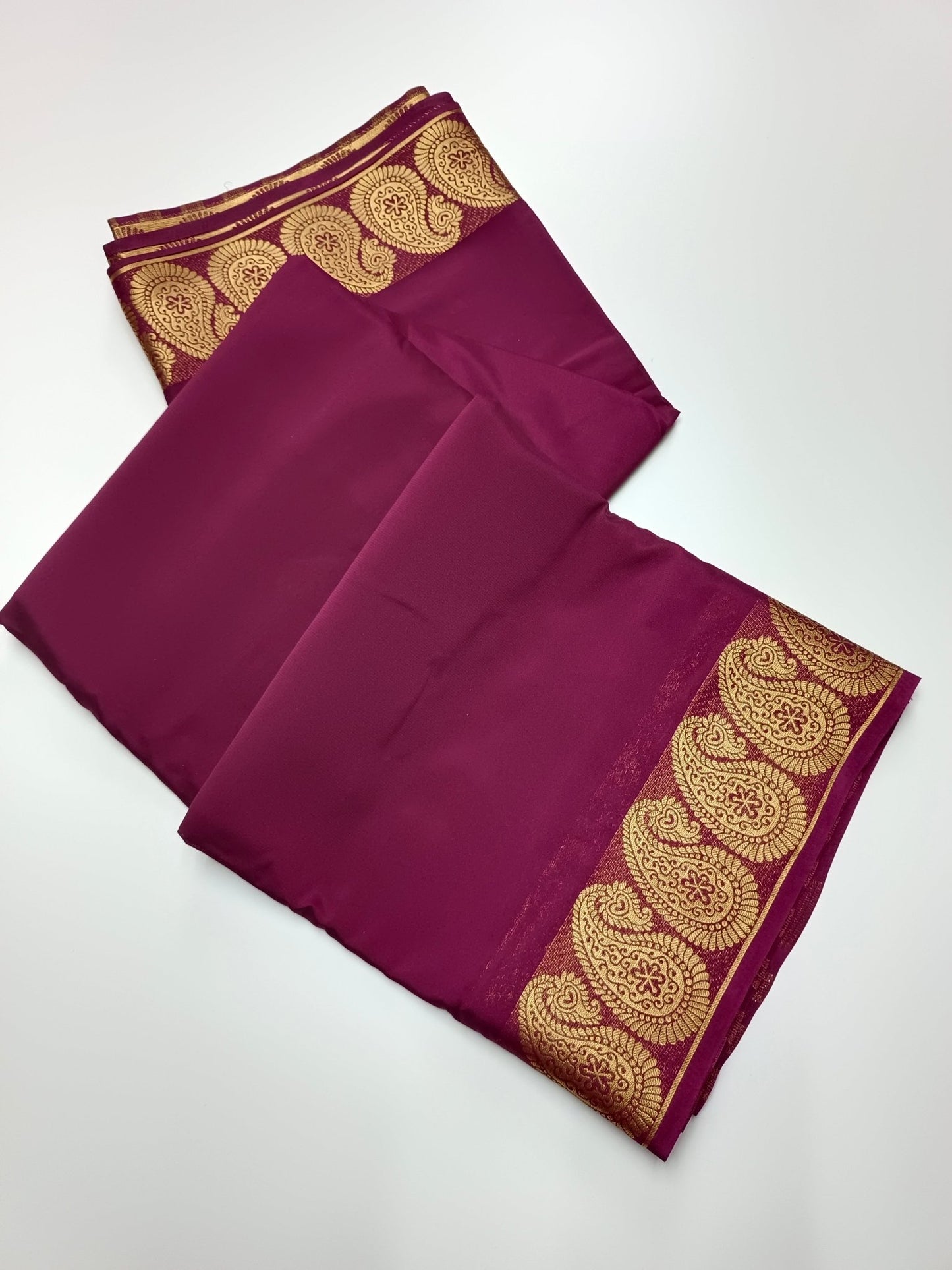 FANCY SEMI CREPE SILK SAREE - B S CHANNABASAPPA & SONS