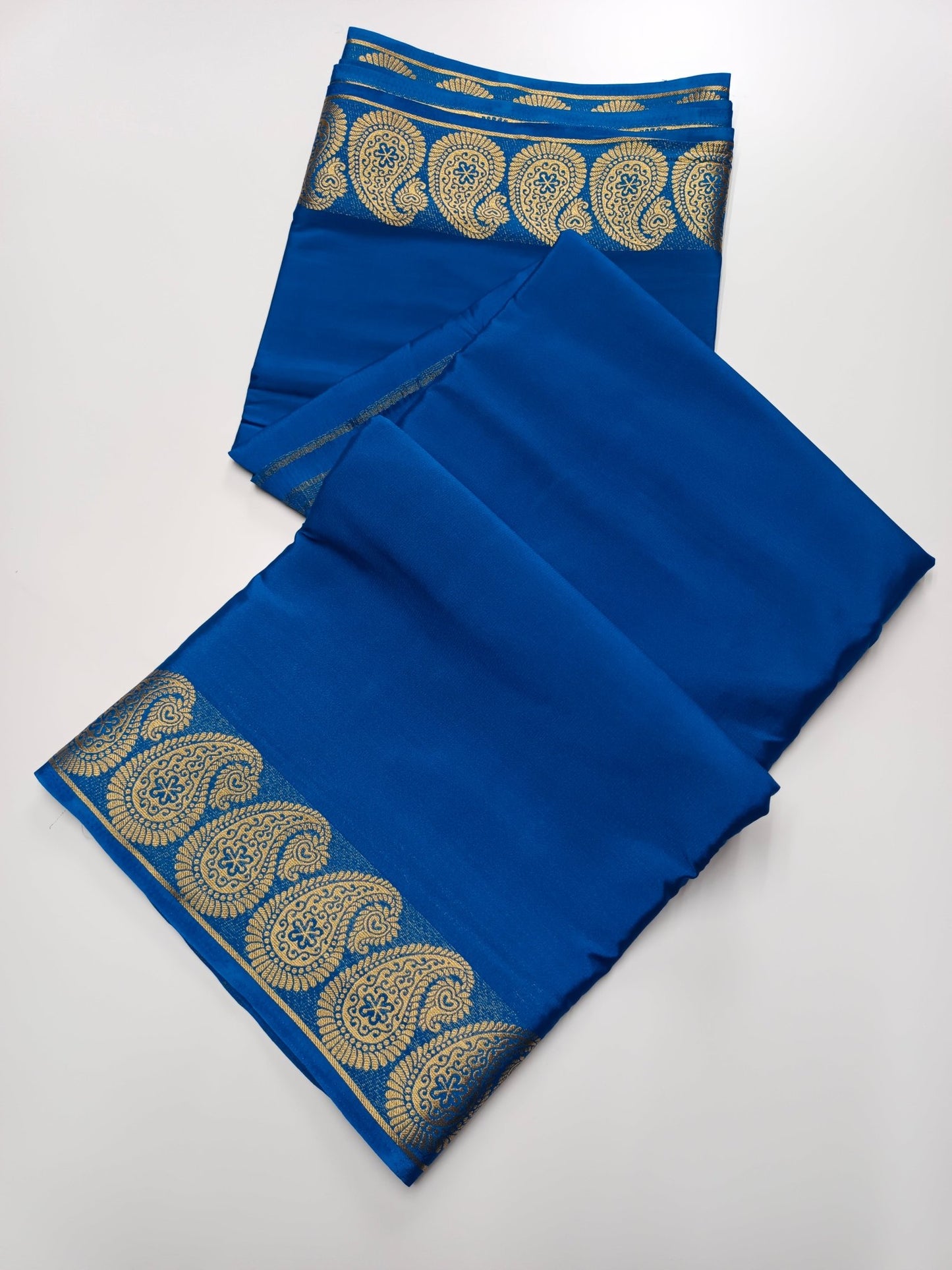 FANCY SEMI CREPE SILK SAREE - B S CHANNABASAPPA & SONS