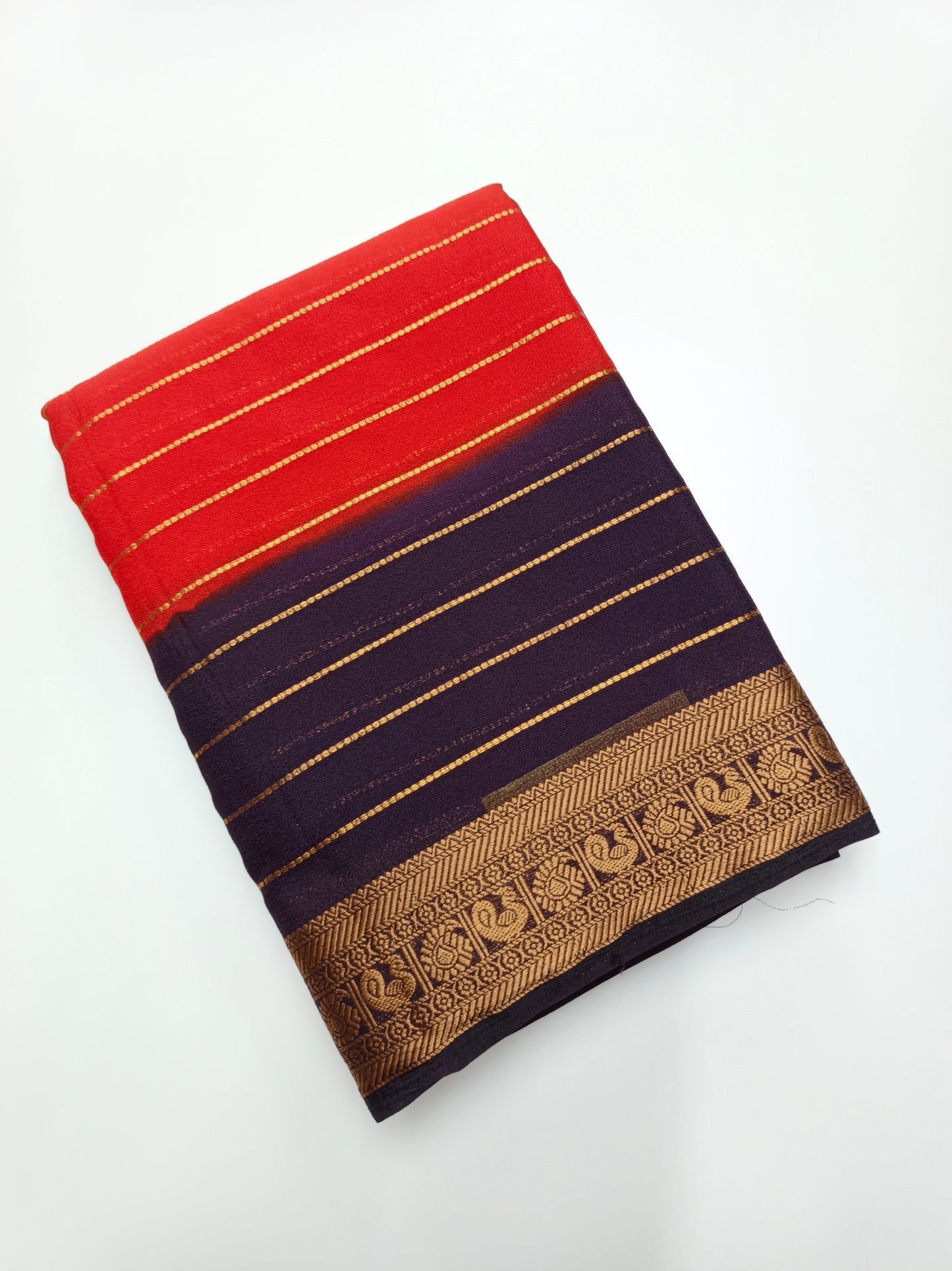 SEMI CREPE SILK SAREE - B S CHANNABASAPPA & SONS