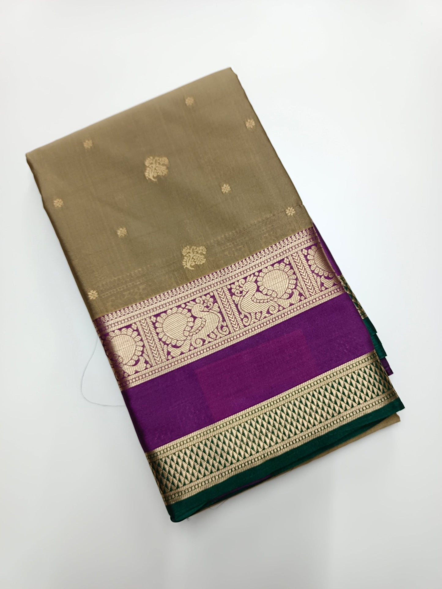 KANCHIPURAM SOFT ART SILK SAREE - B S CHANNABASAPPA & SONS