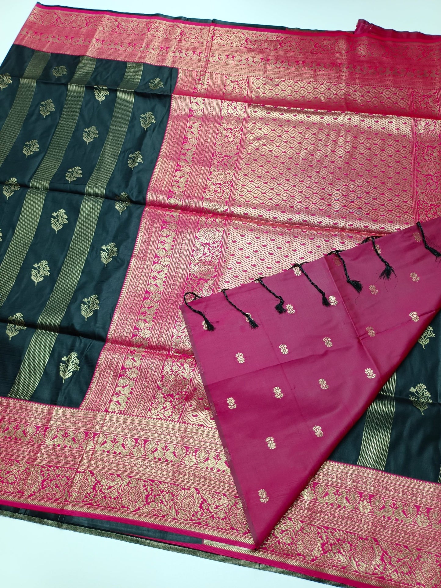 FANCY SOFT SILK SAREE - B S CHANNABASAPPA & SONS