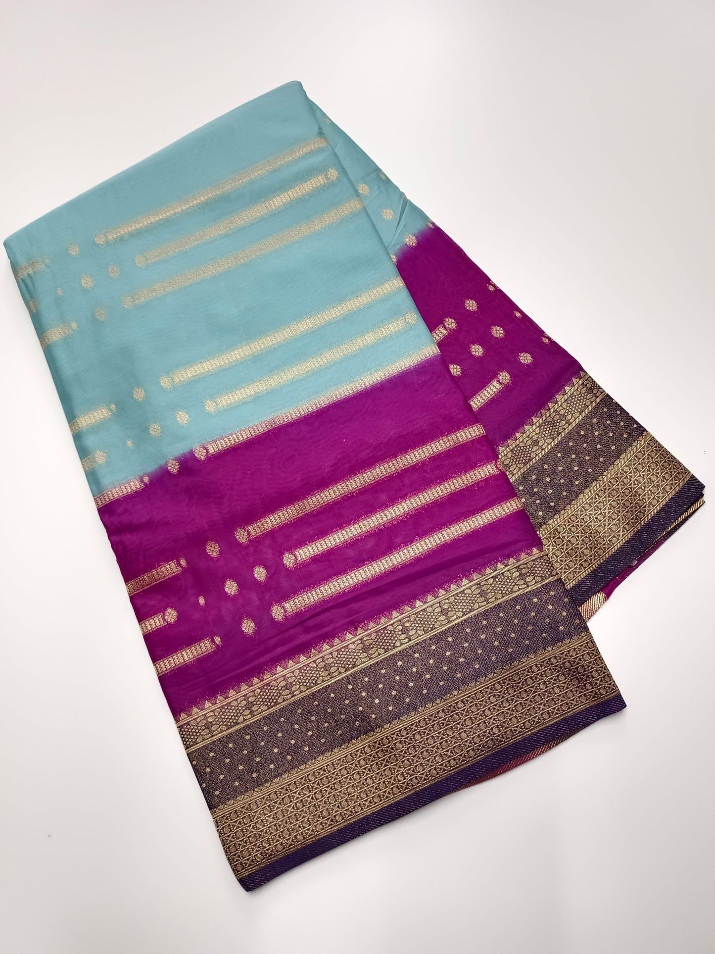 FANCY CREPE SILK SAREE - B S CHANNABASAPPA & SONS