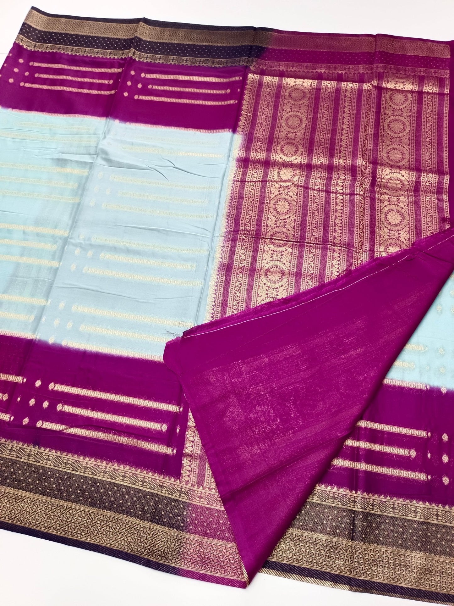 FANCY CREPE SILK SAREE - B S CHANNABASAPPA & SONS