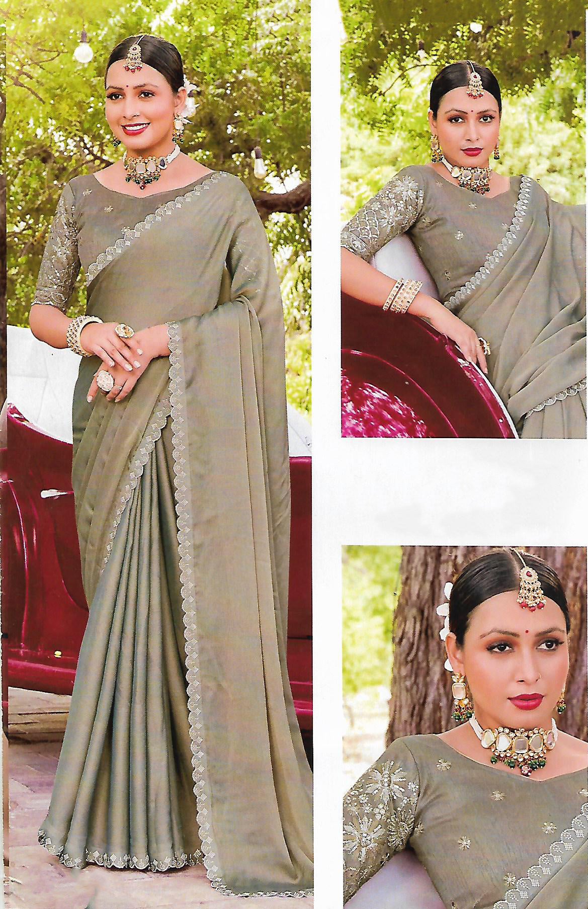 FANCY SYNTHETIC SAREE - B S CHANNABASAPPA & SONS
