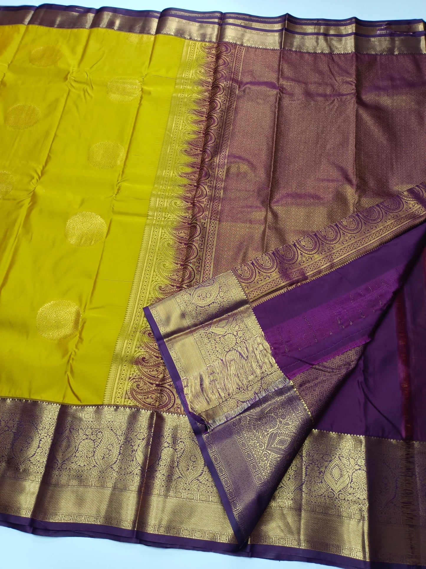KANCHIPURAM SEMI SILK SAREE - B S CHANNABASAPPA & SONS