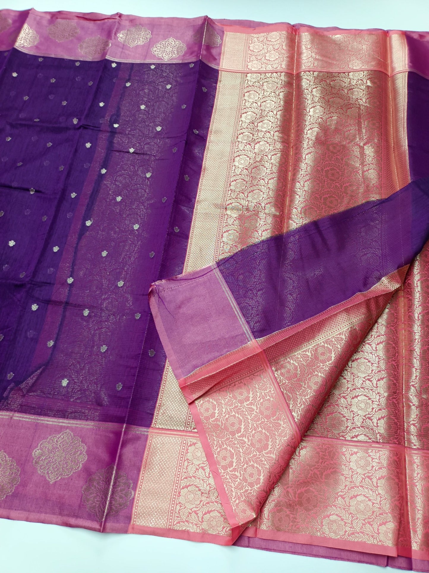 FANCY COTTON SAREE - B S CHANNABASAPPA & SONS