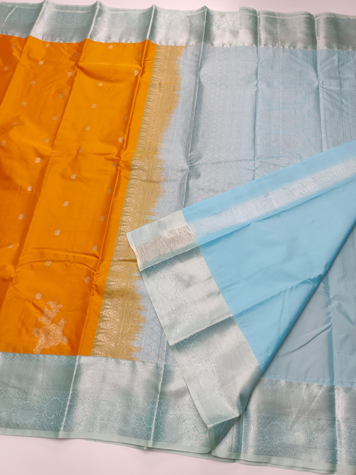 KANCHIPURAM SEMI SILK SAREE - B S CHANNABASAPPA & SONS