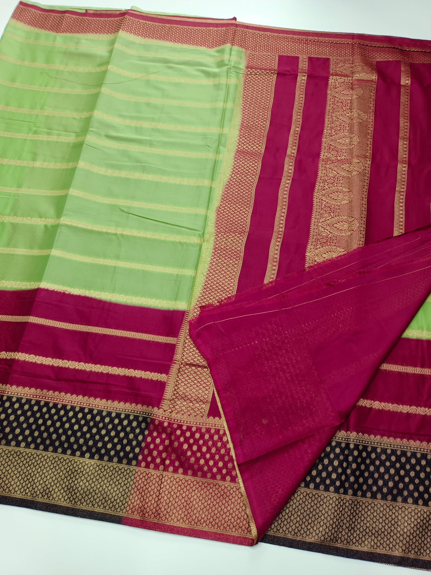 FANCY CREPE SILK SAREE - B S CHANNABASAPPA & SONS