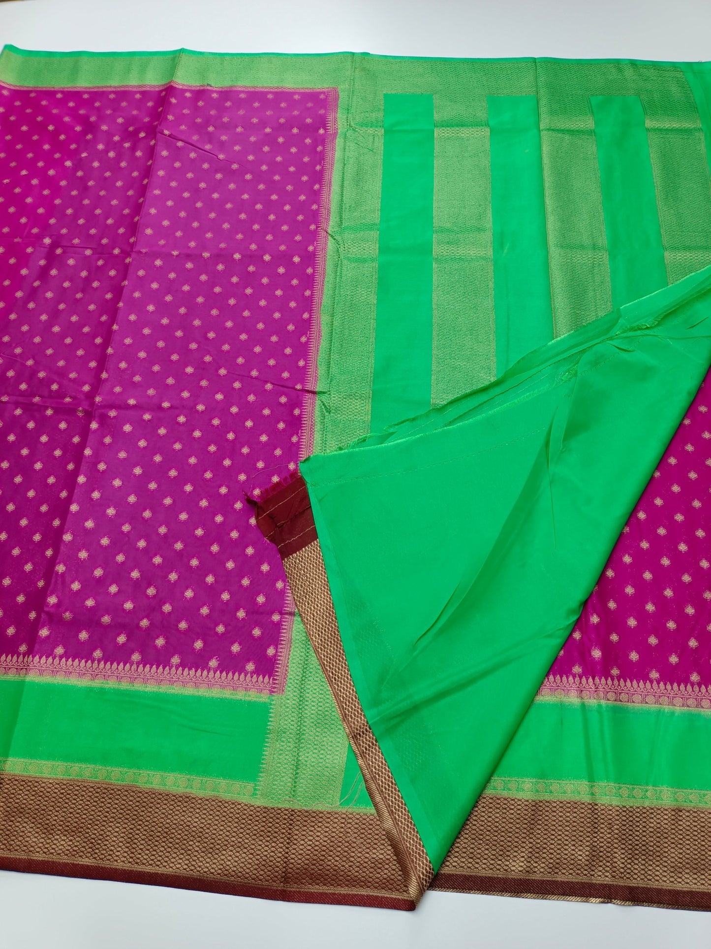 FANCY CREPE SILK SAREE - B S CHANNABASAPPA & SONS