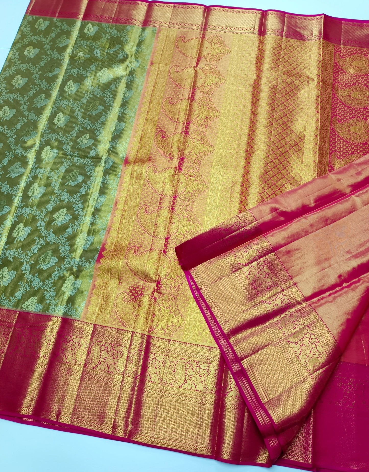 SEMI BRIDAL SILK SAREE