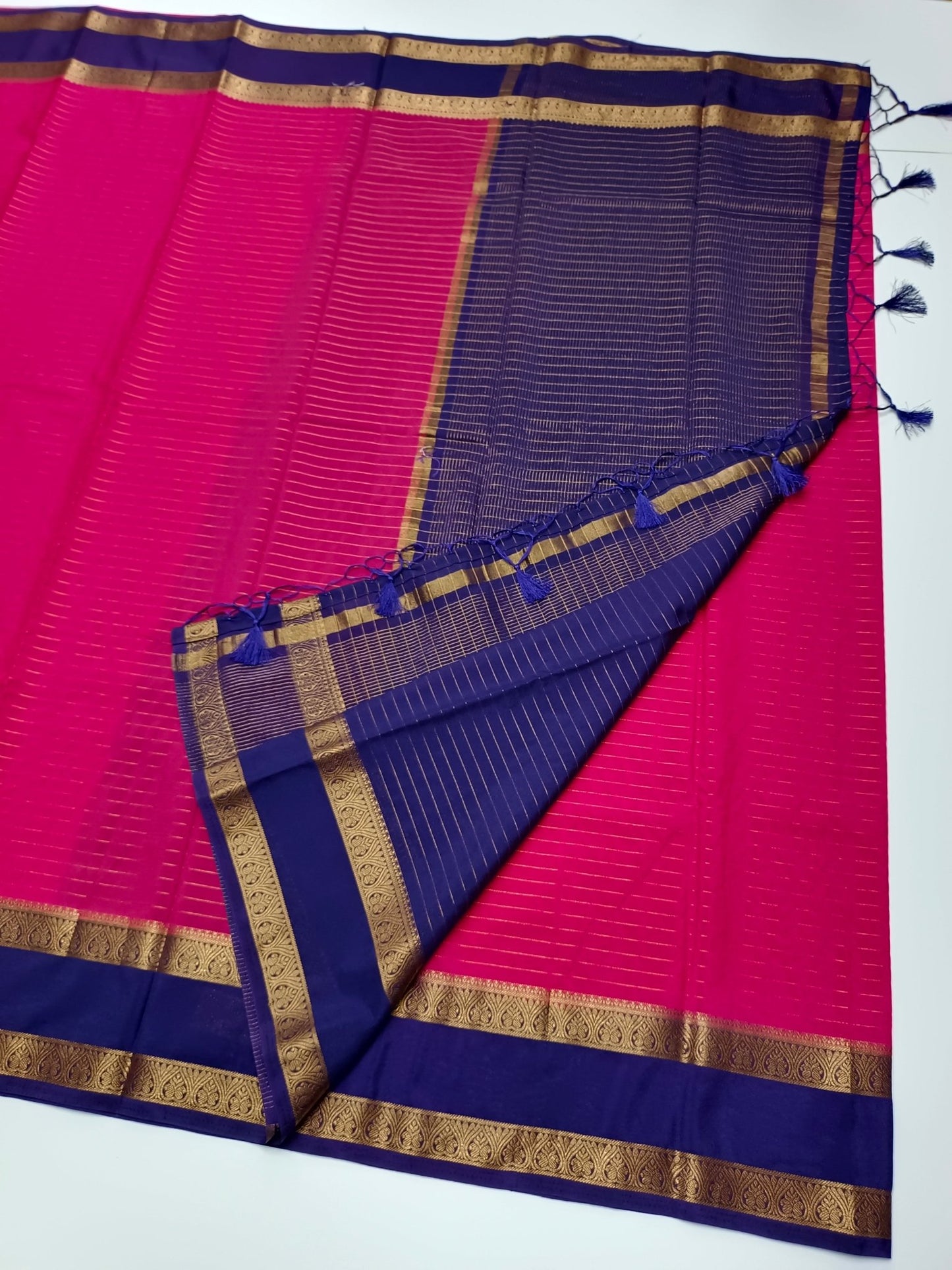SEMI CREPE SILK SAREE - B S CHANNABASAPPA & SONS