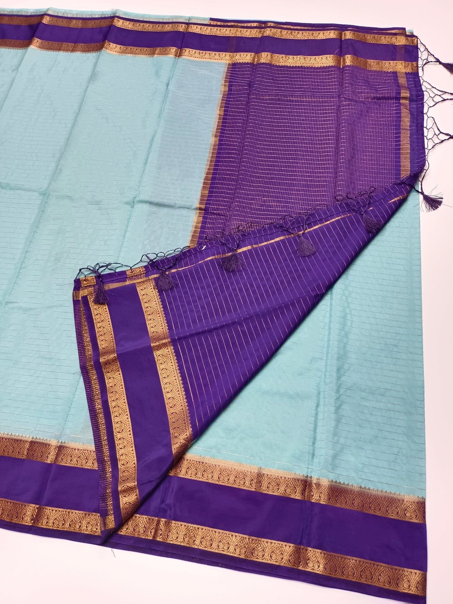 SEMI CREPE SILK SAREE - B S CHANNABASAPPA & SONS