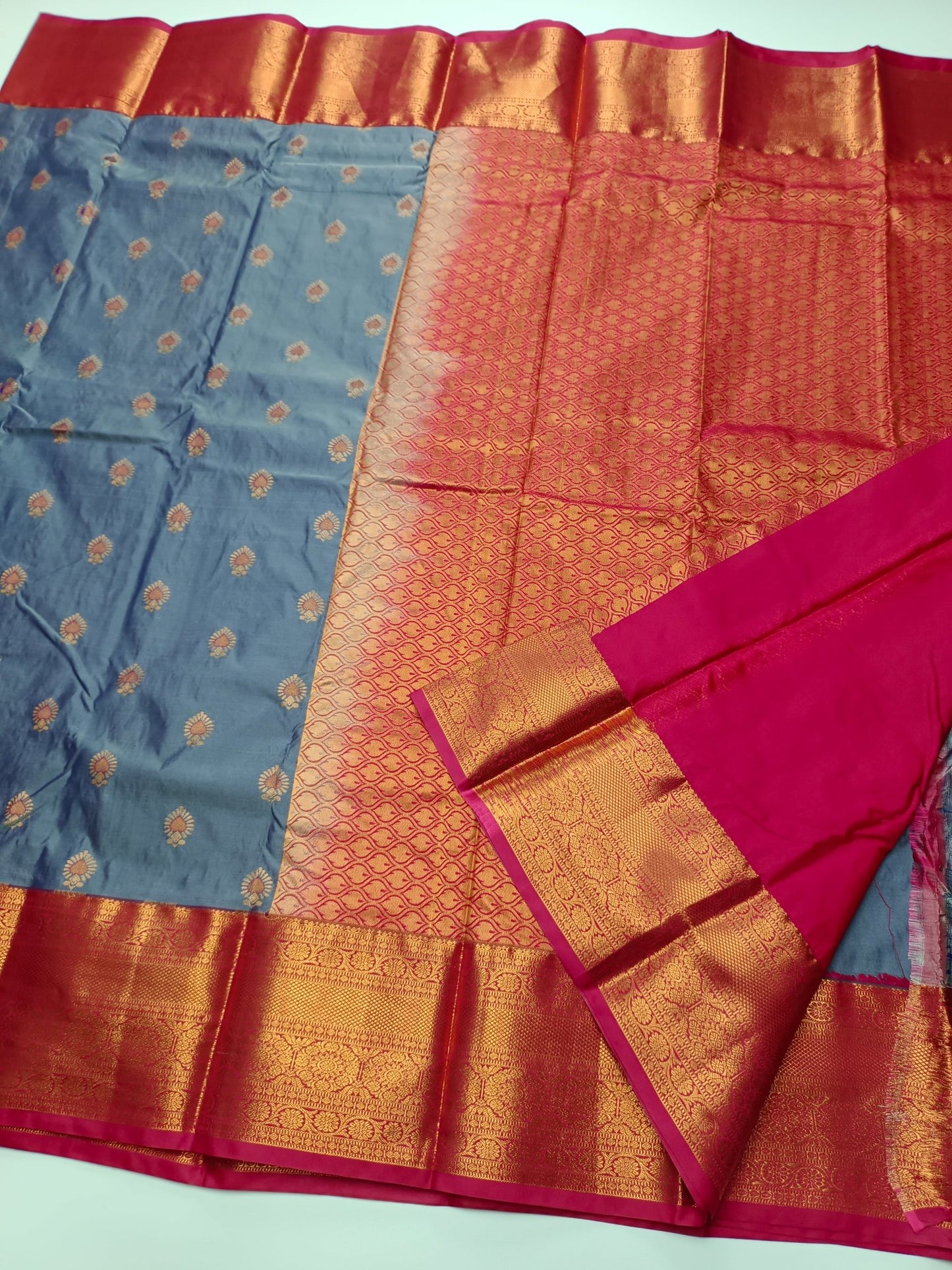 KANCHIPURAM ART SILK SAREE - B S CHANNABASAPPA & SONS