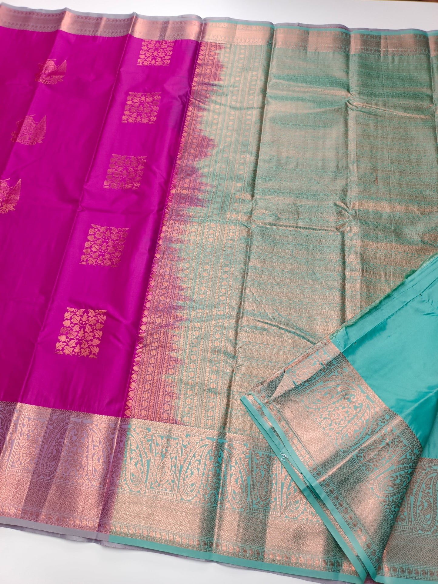 KANCHIPURAM ART SILK SAREE - B S CHANNABASAPPA & SONS