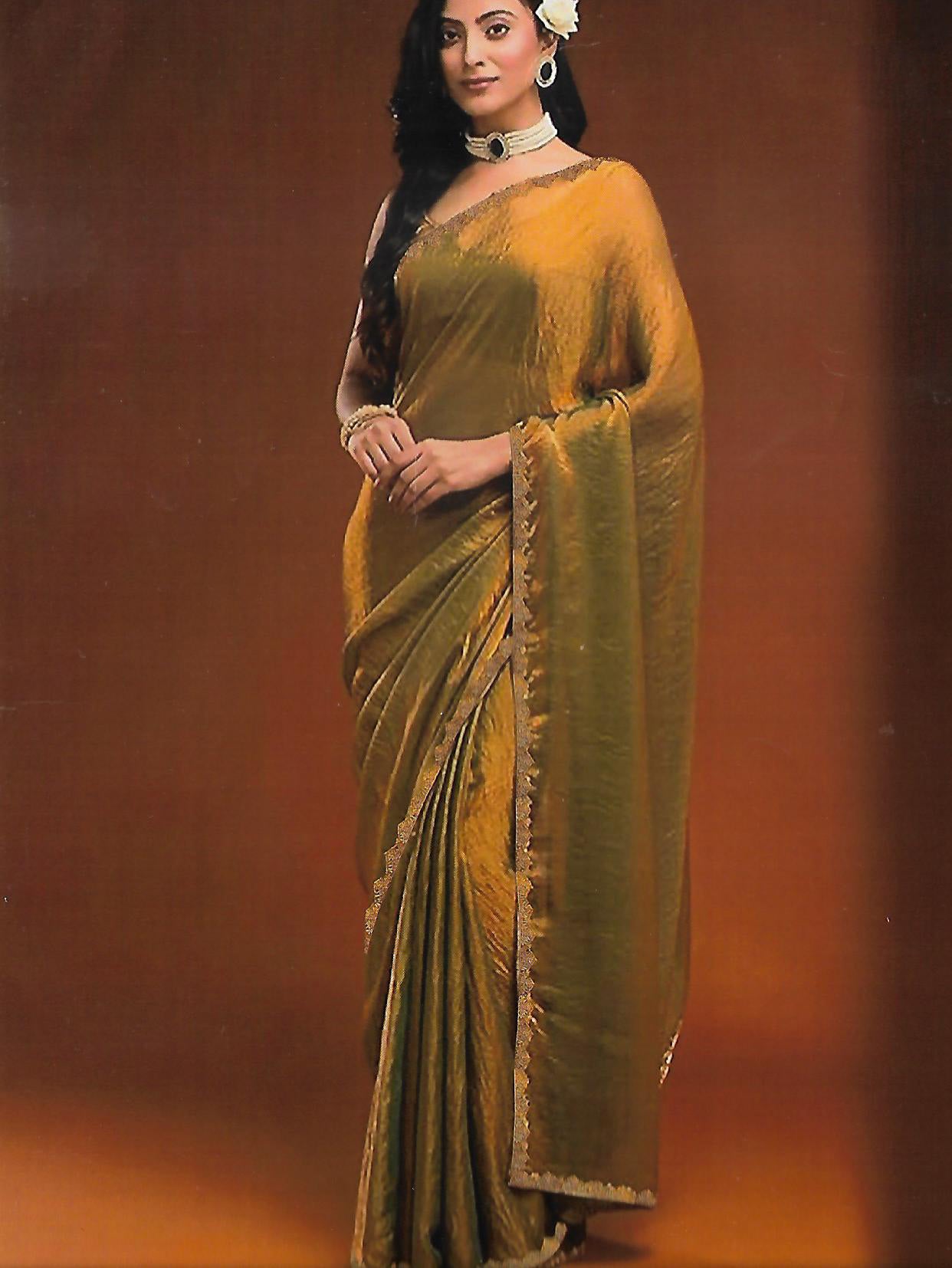 SOFT ZIMMY CHOO FANDY CHIFFON SAREE - B S CHANNABASAPPA & SONS