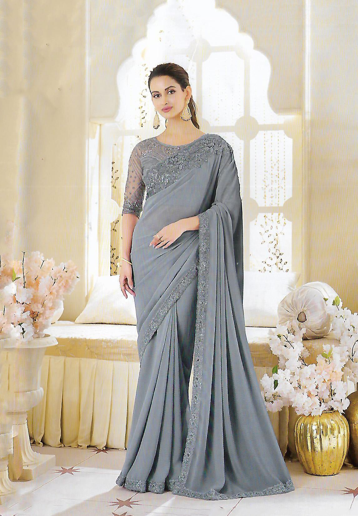 FANCY DESIGNER SAREE - B S CHANNABASAPPA & SONS