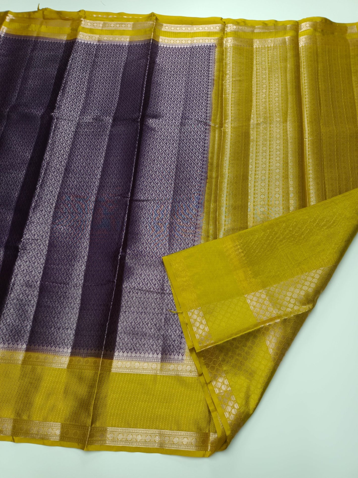 FANCY CHANDERI BROCADE SAREE - B S CHANNABASAPPA & SONS
