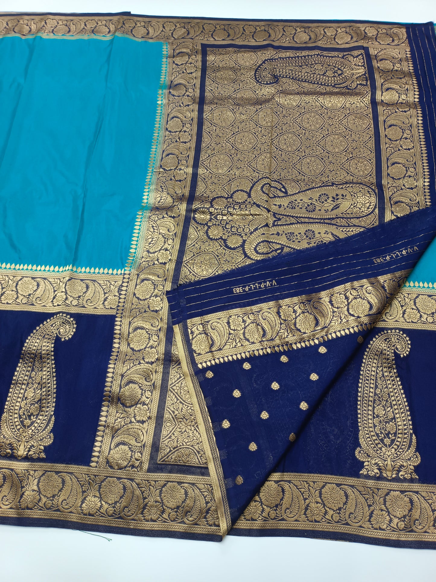 CREPE SILK HALF AND HALF STYLE SAREE