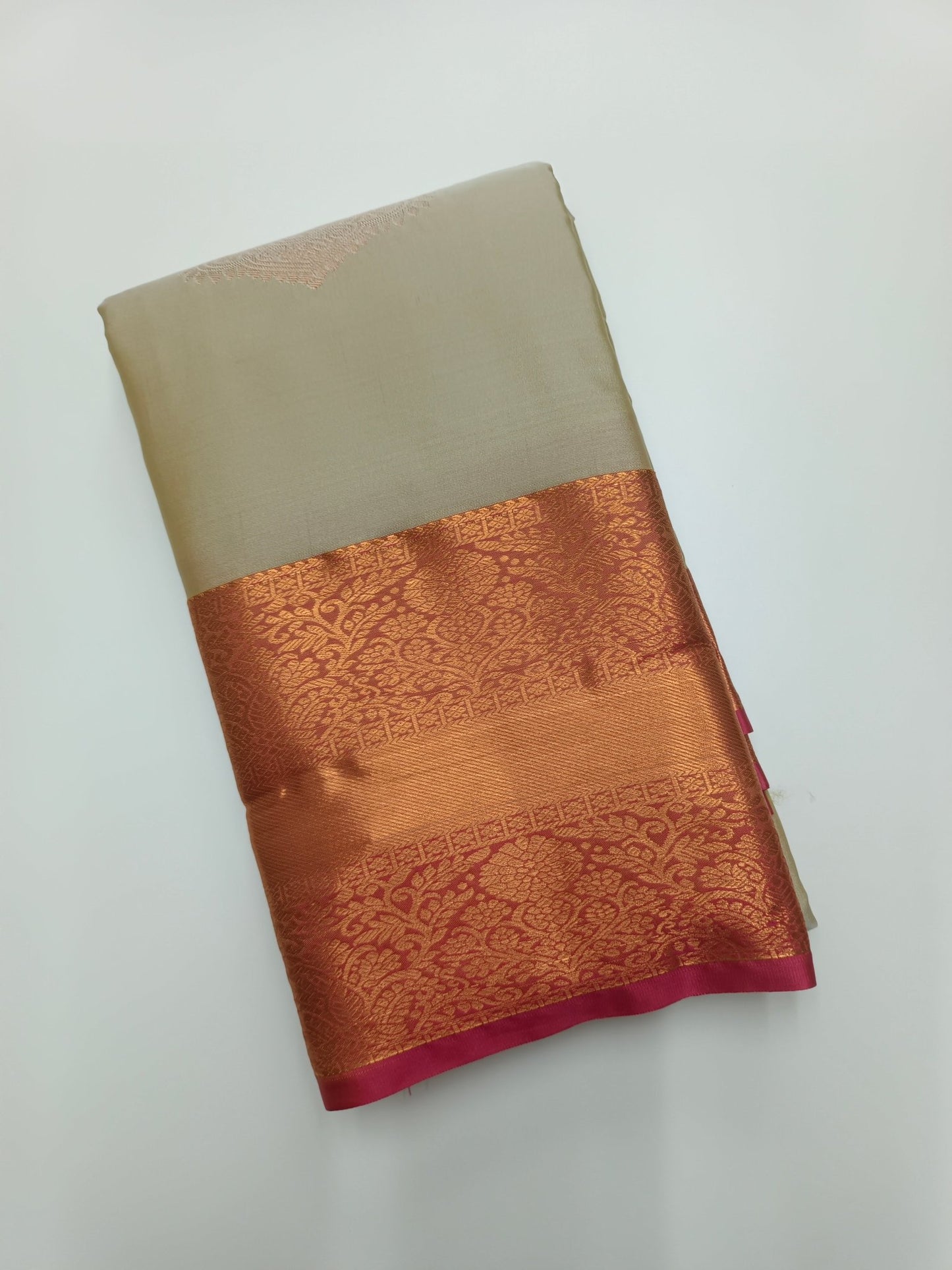 KANCHIPURAM SEMI SILK SAREE - B S CHANNABASAPPA & SONS