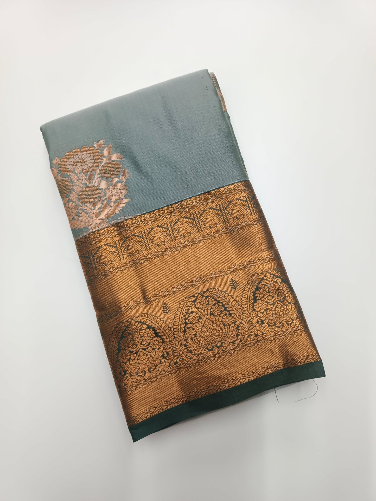 KANCHIPURAM SEMI SILK SAREE - B S CHANNABASAPPA & SONS