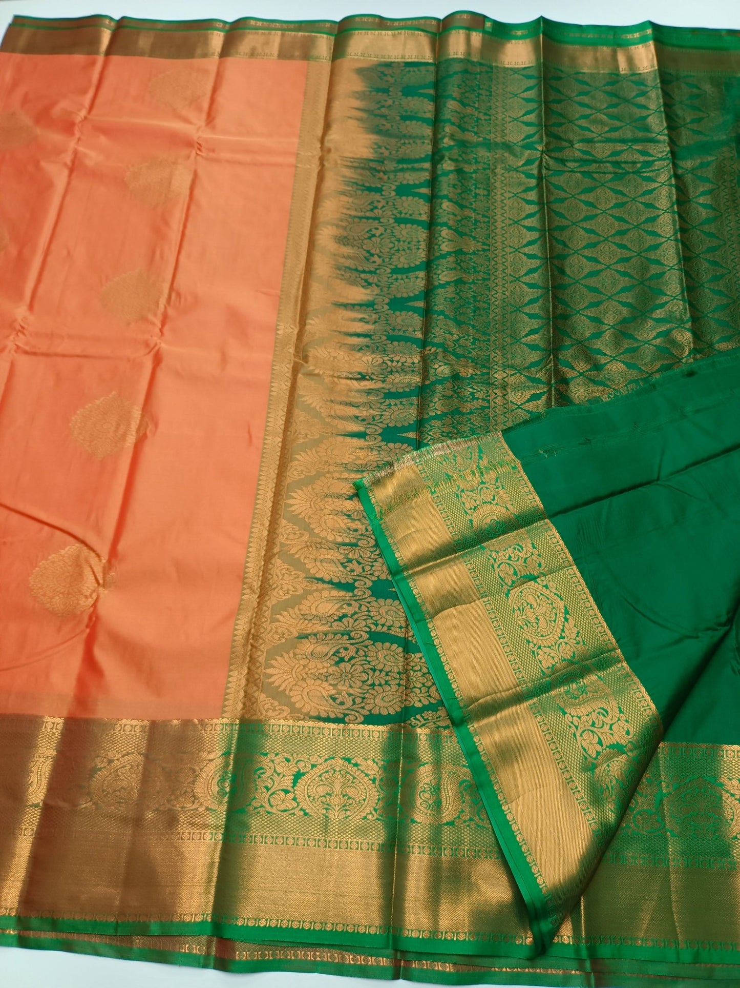 KANCHIPURAM SEMI SILK SAREE - B S CHANNABASAPPA & SONS