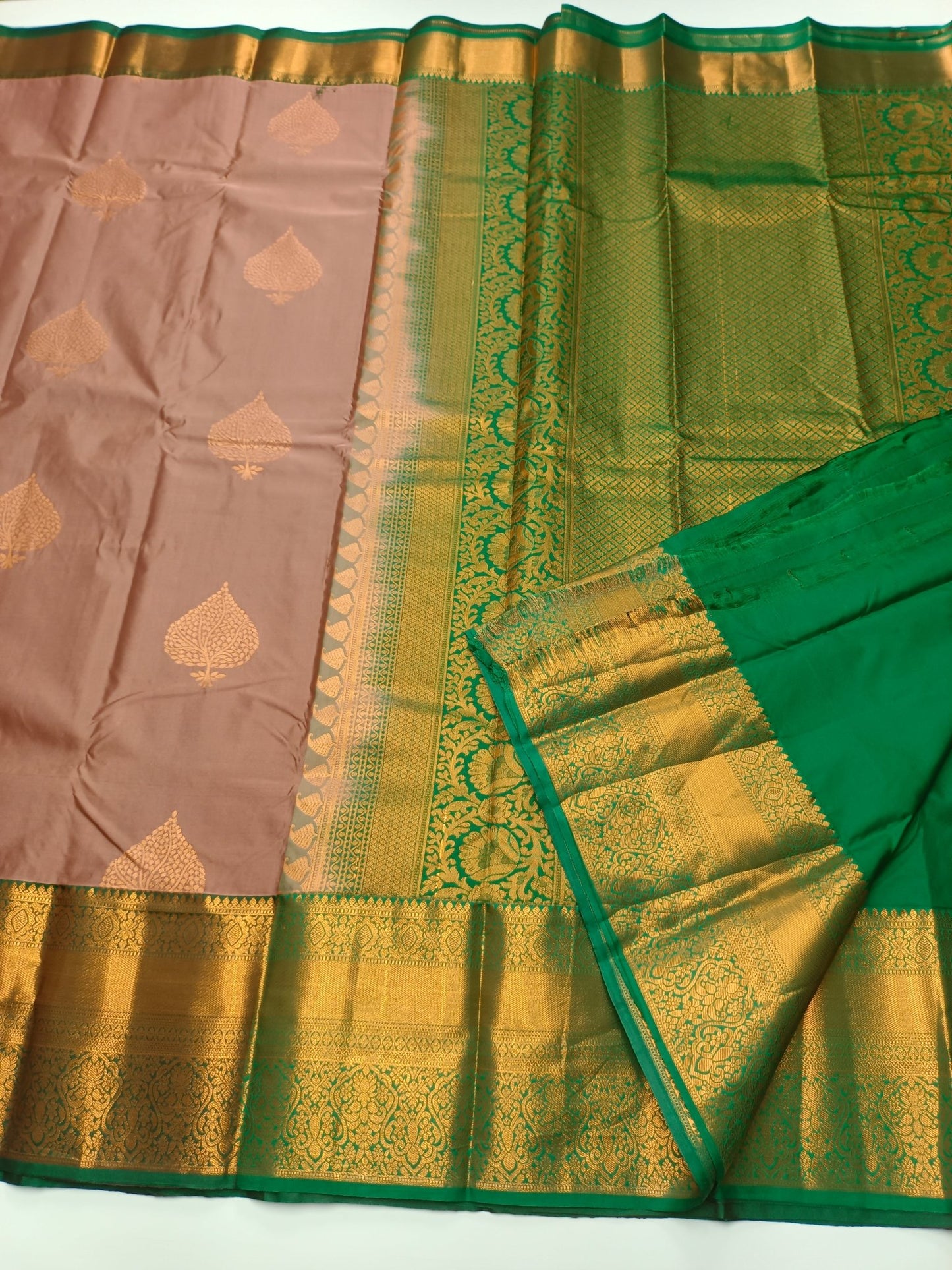 KANCHIPURAM SEMI SILK SAREE - B S CHANNABASAPPA & SONS