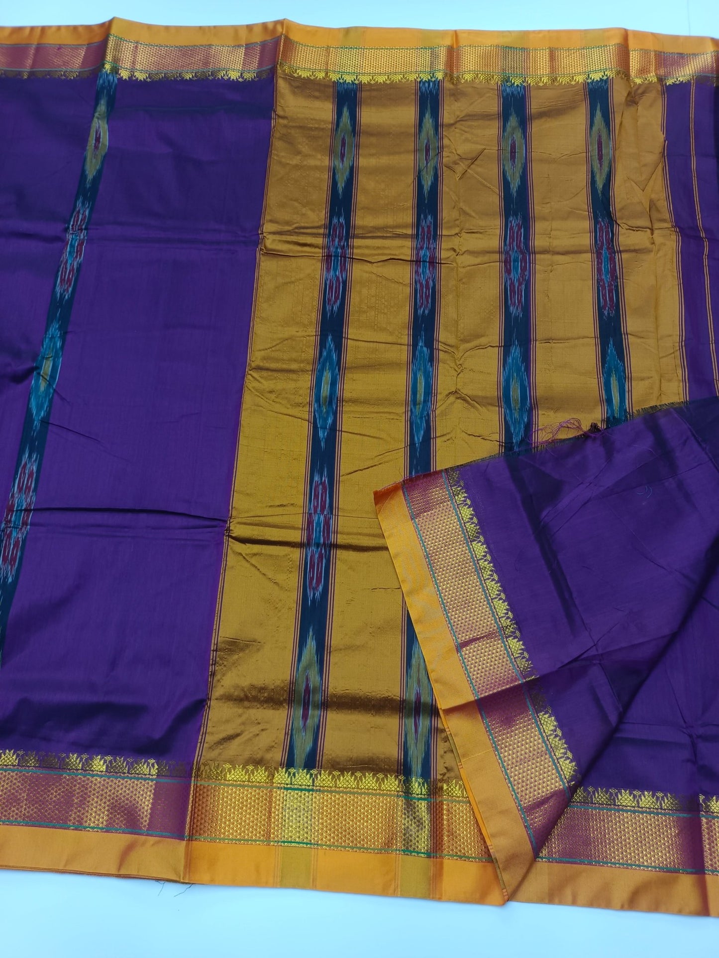 FANCY ILKAL COTTON SAREE - B S CHANNABASAPPA & SONS