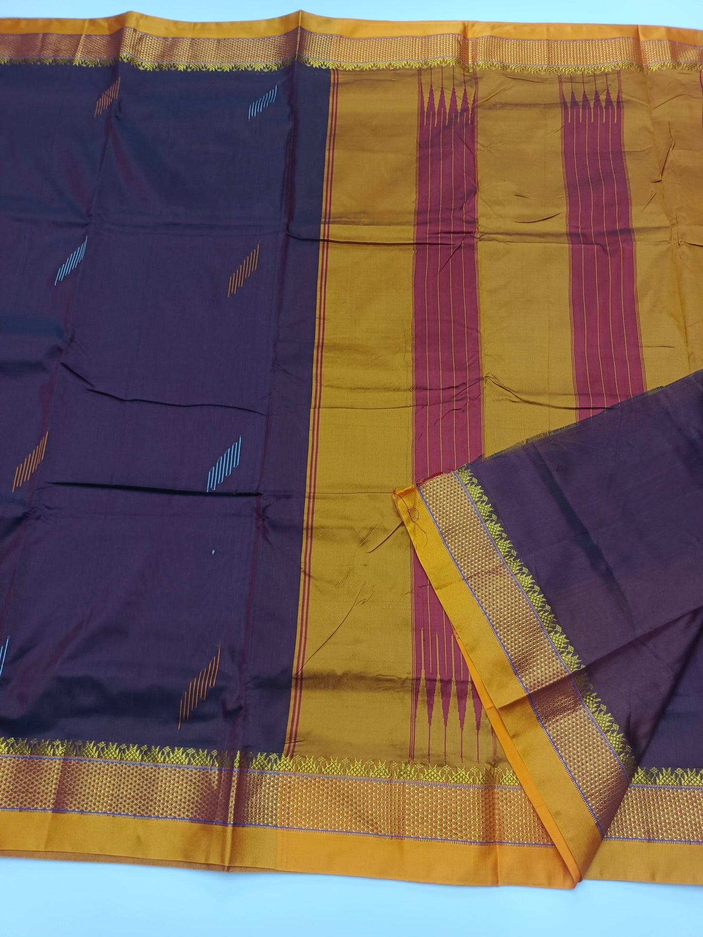 FANCY ILKAL COTTON SAREE - B S CHANNABASAPPA & SONS
