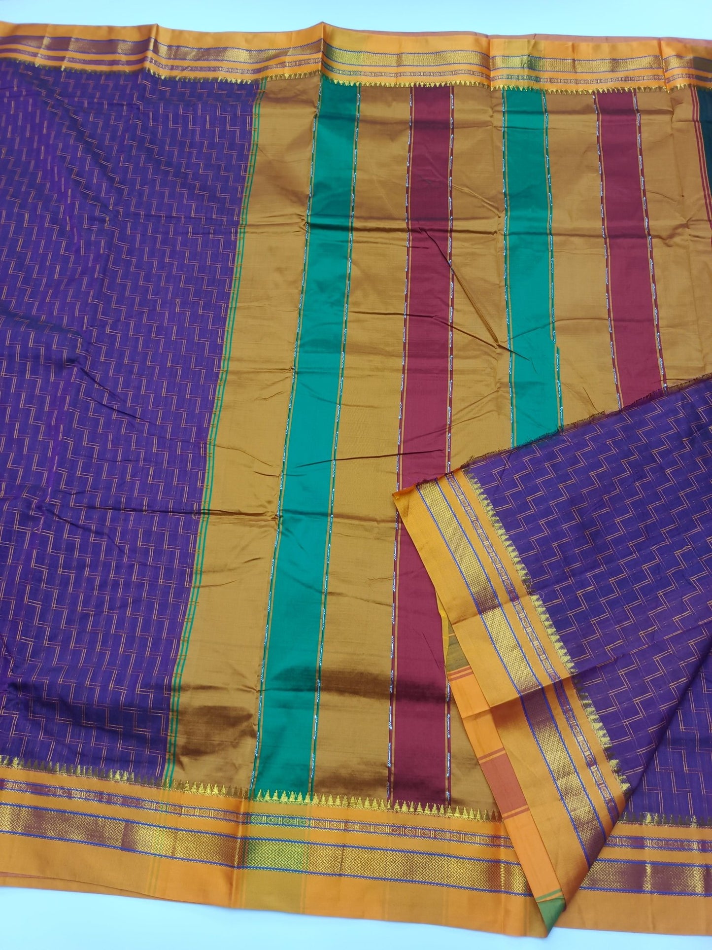 FANCY ILKAL COTTON SAREE - B S CHANNABASAPPA & SONS