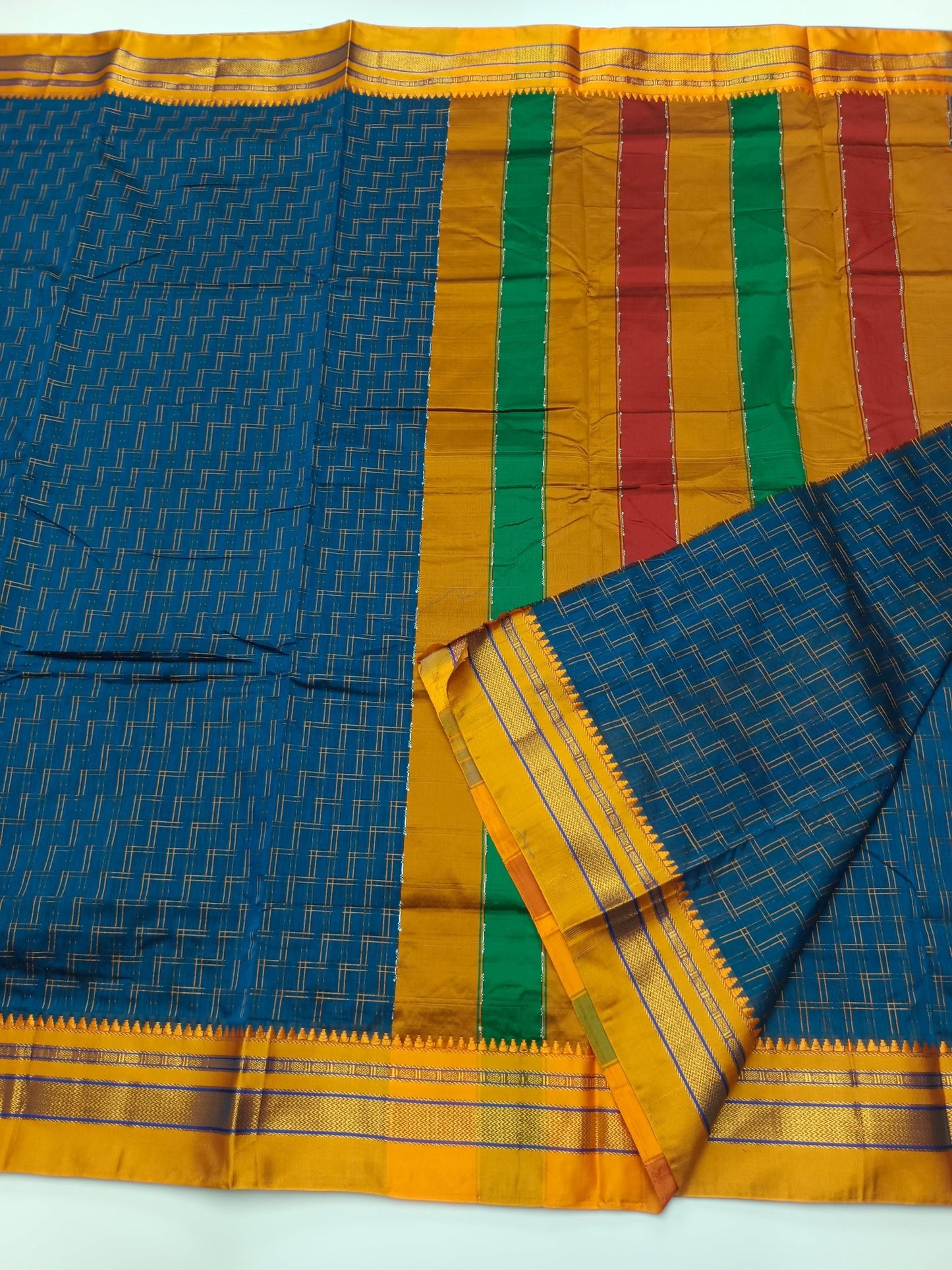 FANCY ILKAL COTTON SAREE - B S CHANNABASAPPA & SONS