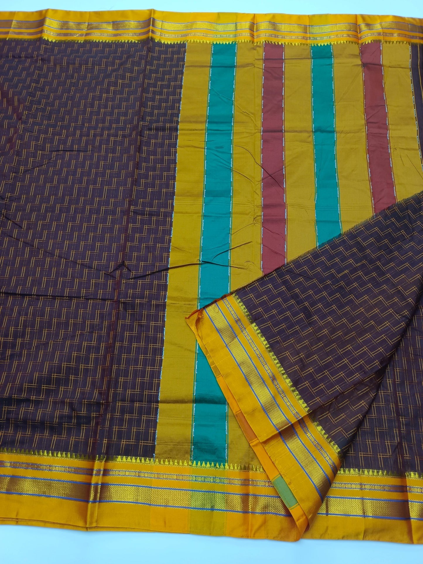 FANCY ILKAL COTTON SAREE - B S CHANNABASAPPA & SONS