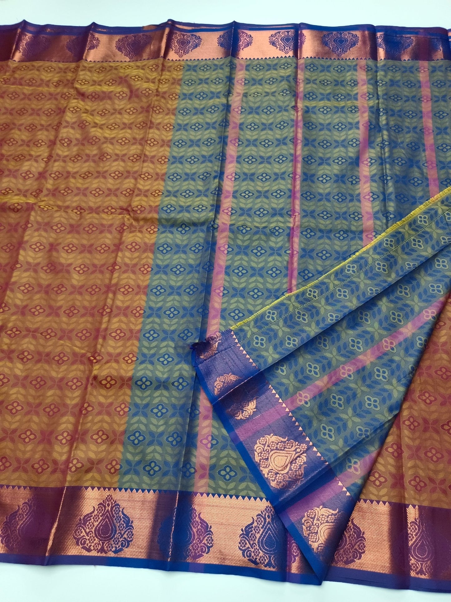 ART SILK EMBOSE SAREE - B S CHANNABASAPPA & SONS