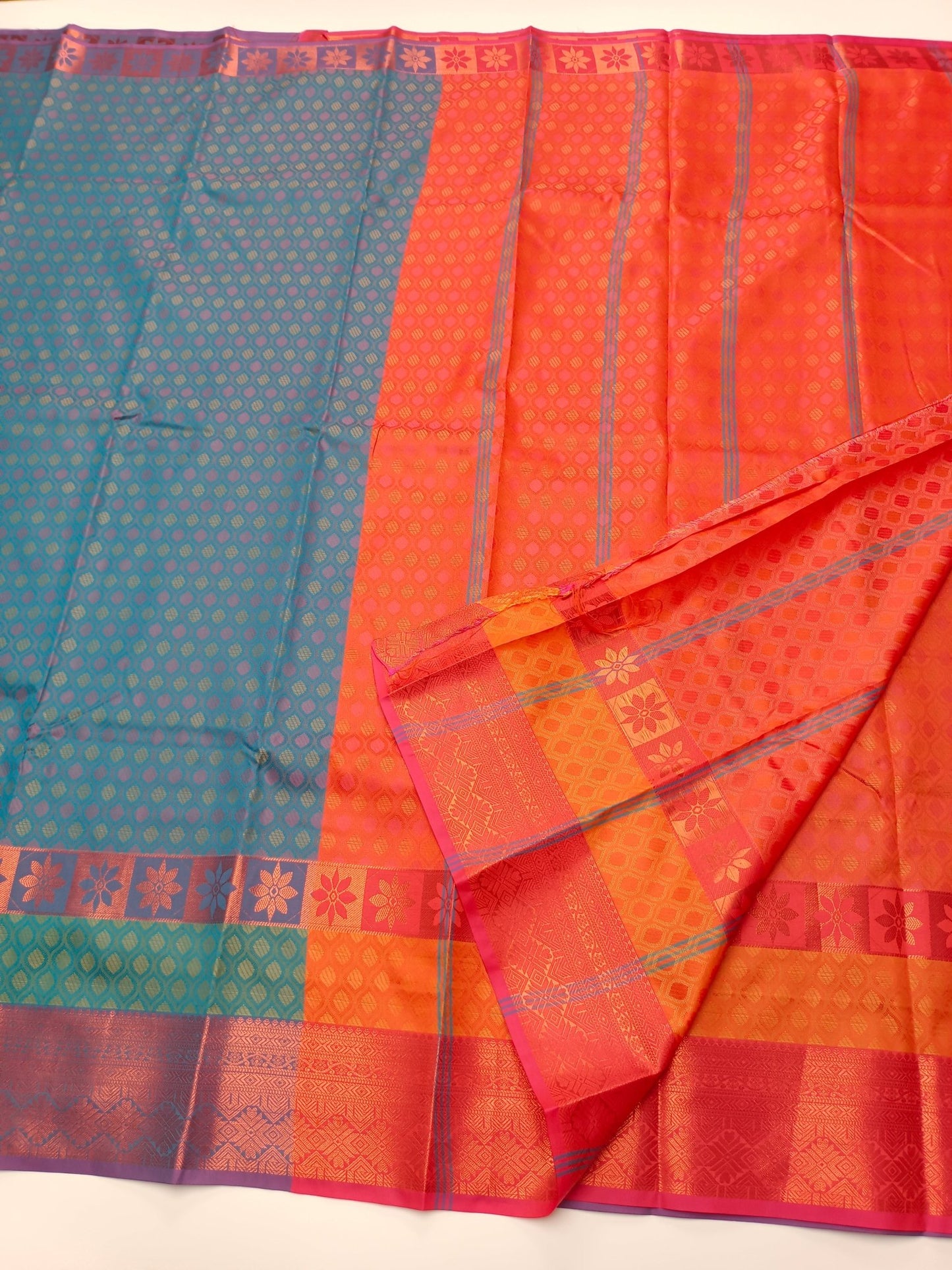 ART SILK EMBOSE SAREE - B S CHANNABASAPPA & SONS