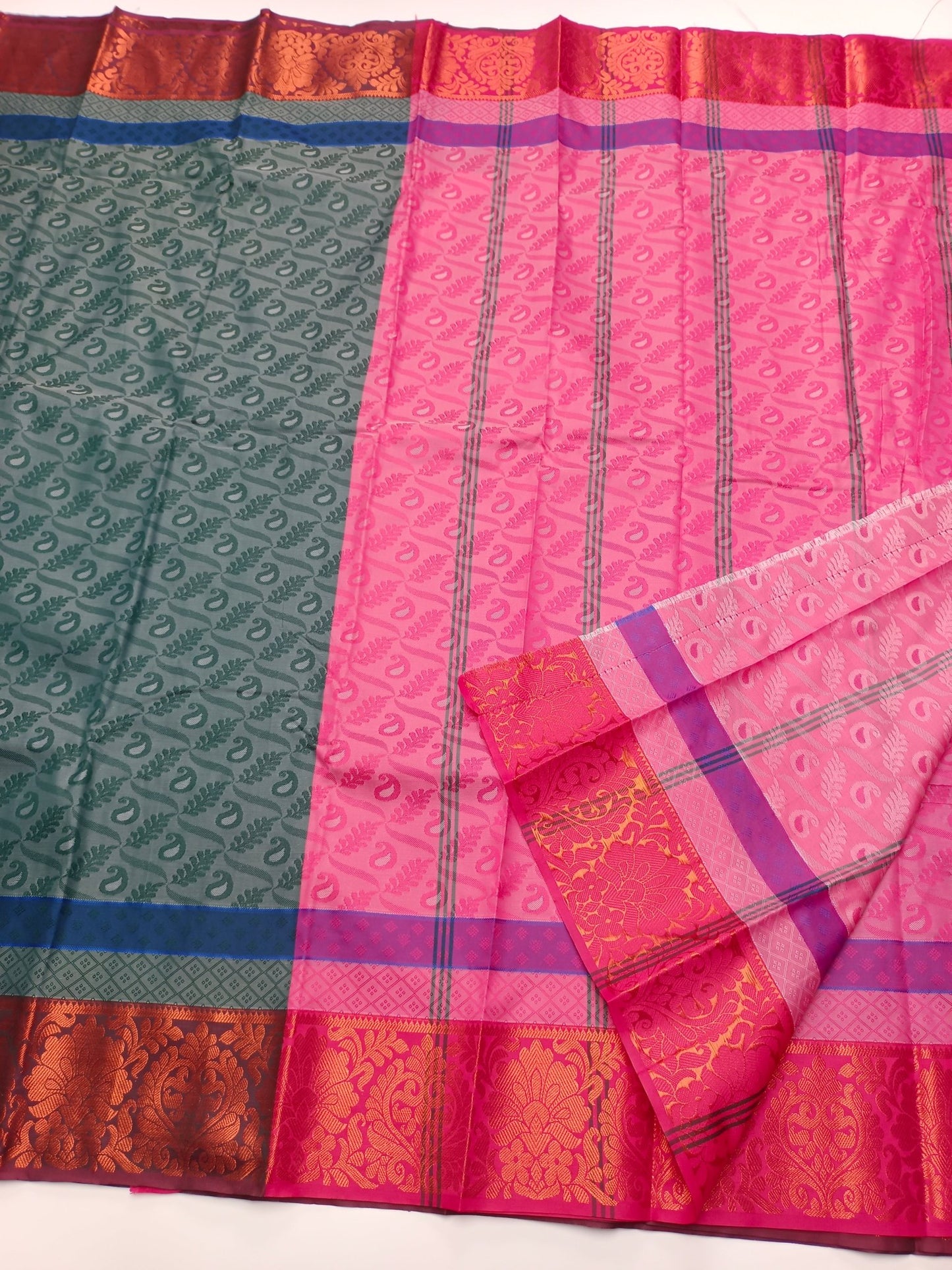 ART SILK EMBOSE SAREE - B S CHANNABASAPPA & SONS