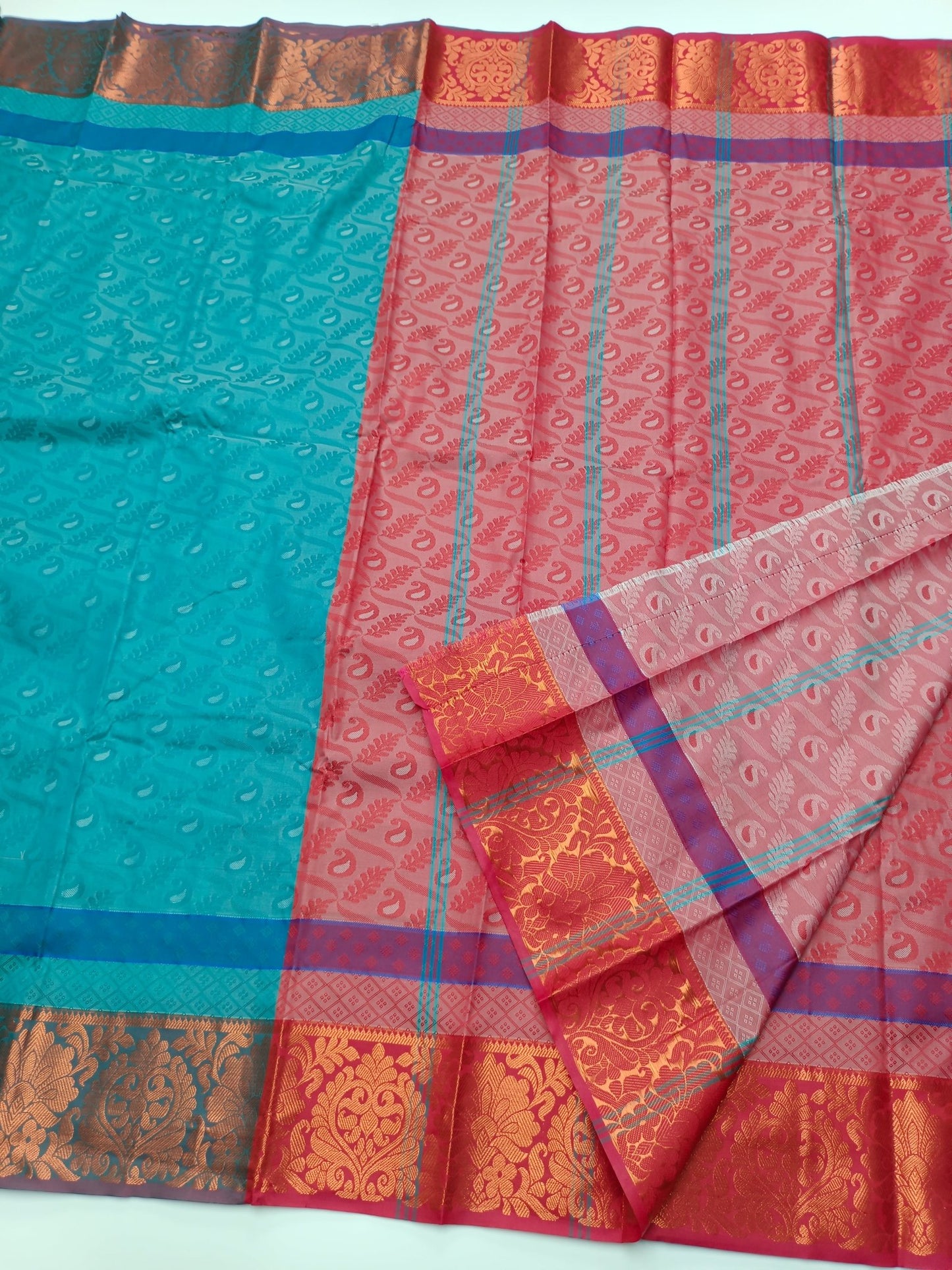 ART SILK EMBOSE SAREE - B S CHANNABASAPPA & SONS