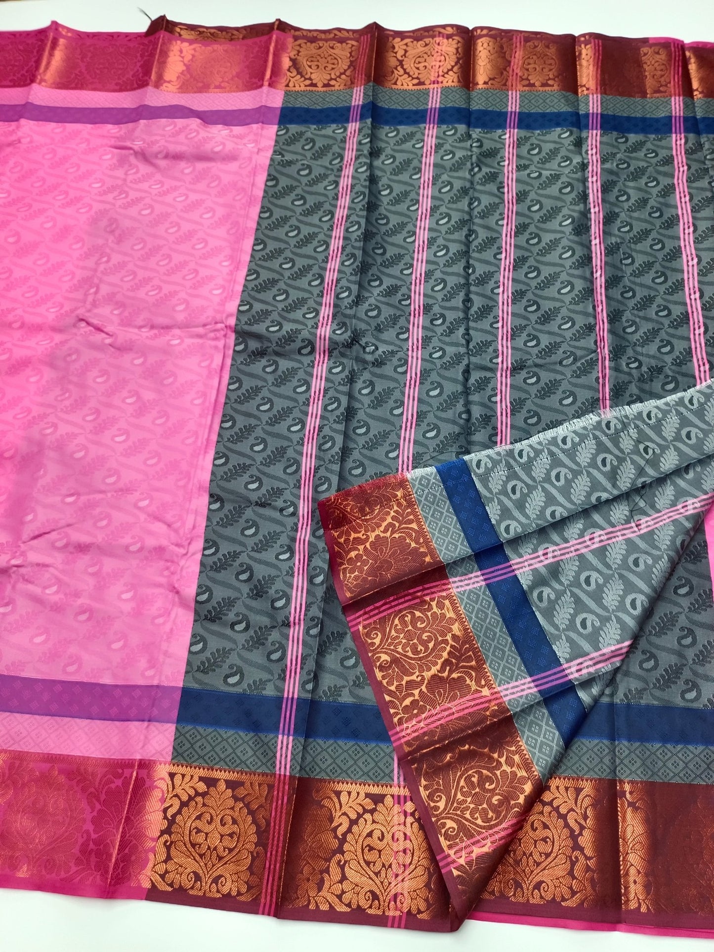 ART SILK EMBOSE SAREE - B S CHANNABASAPPA & SONS