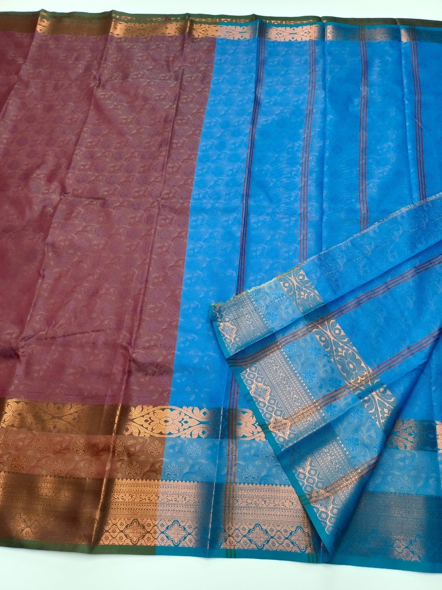 ART SILK EMBOSE SAREE - B S CHANNABASAPPA & SONS