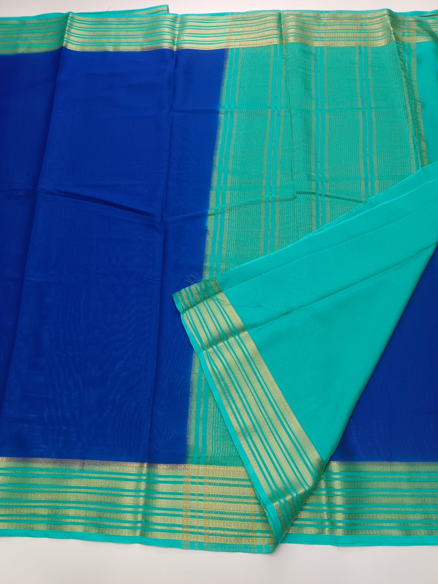 SEMI CREPE SILK SAREE - B S CHANNABASAPPA & SONS