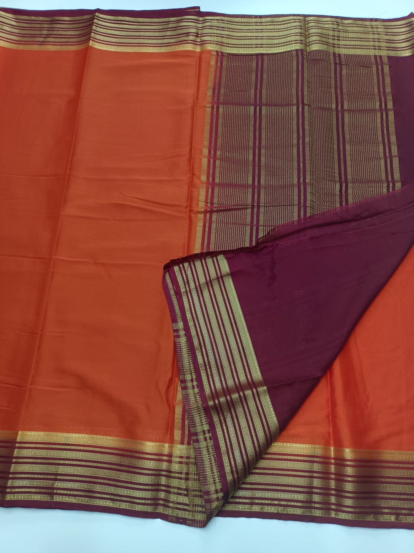 SEMI CREPE SILK SAREE - B S CHANNABASAPPA & SONS