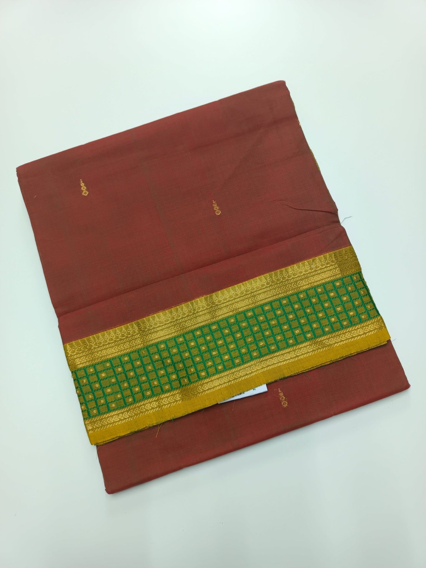 HANDLOOM BASED 9 YARD COTTON SAREE - B S CHANNABASAPPA & SONS