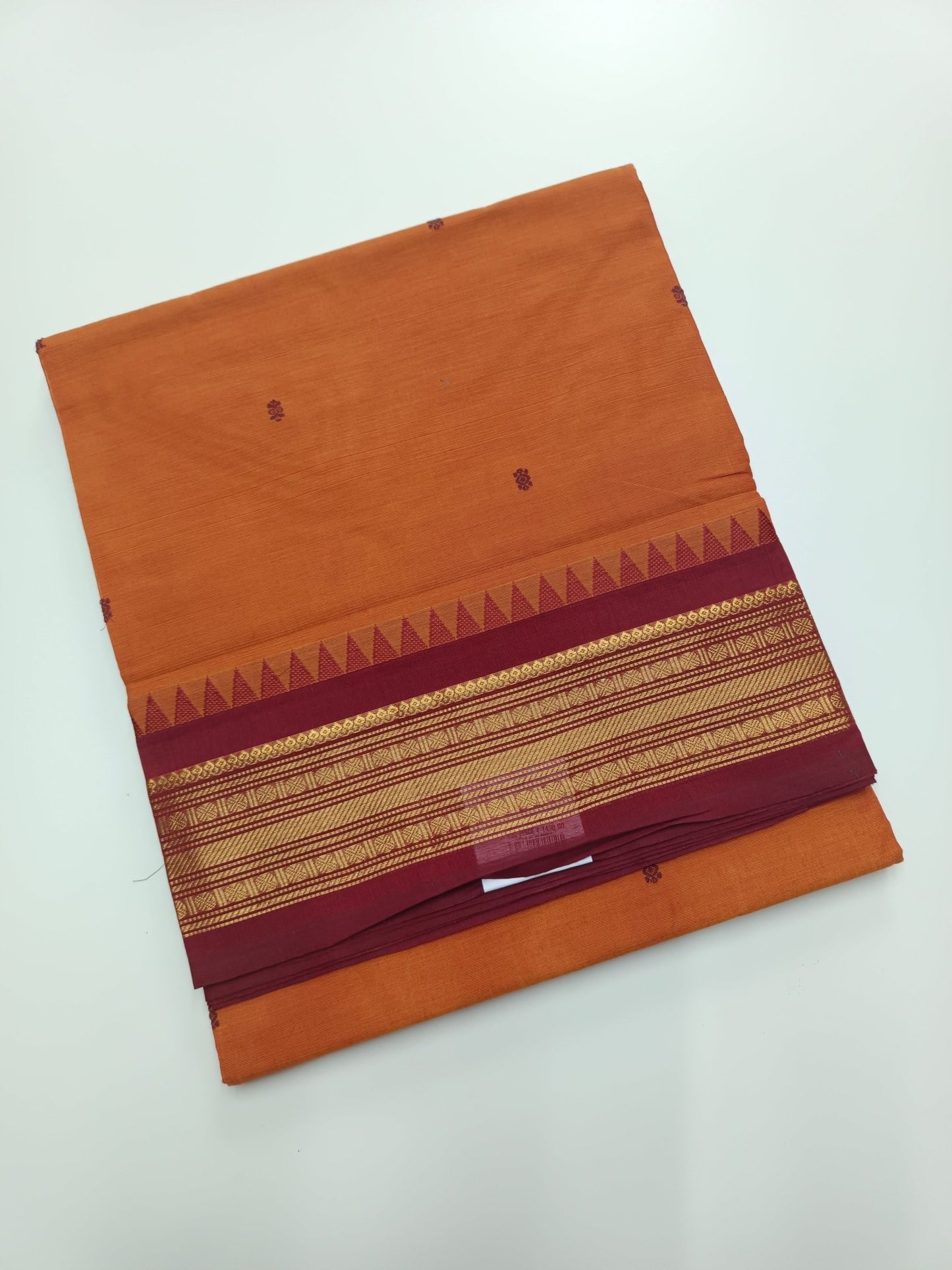 HANDLOOM BASED 9 YARD COTTON SAREE - B S CHANNABASAPPA & SONS