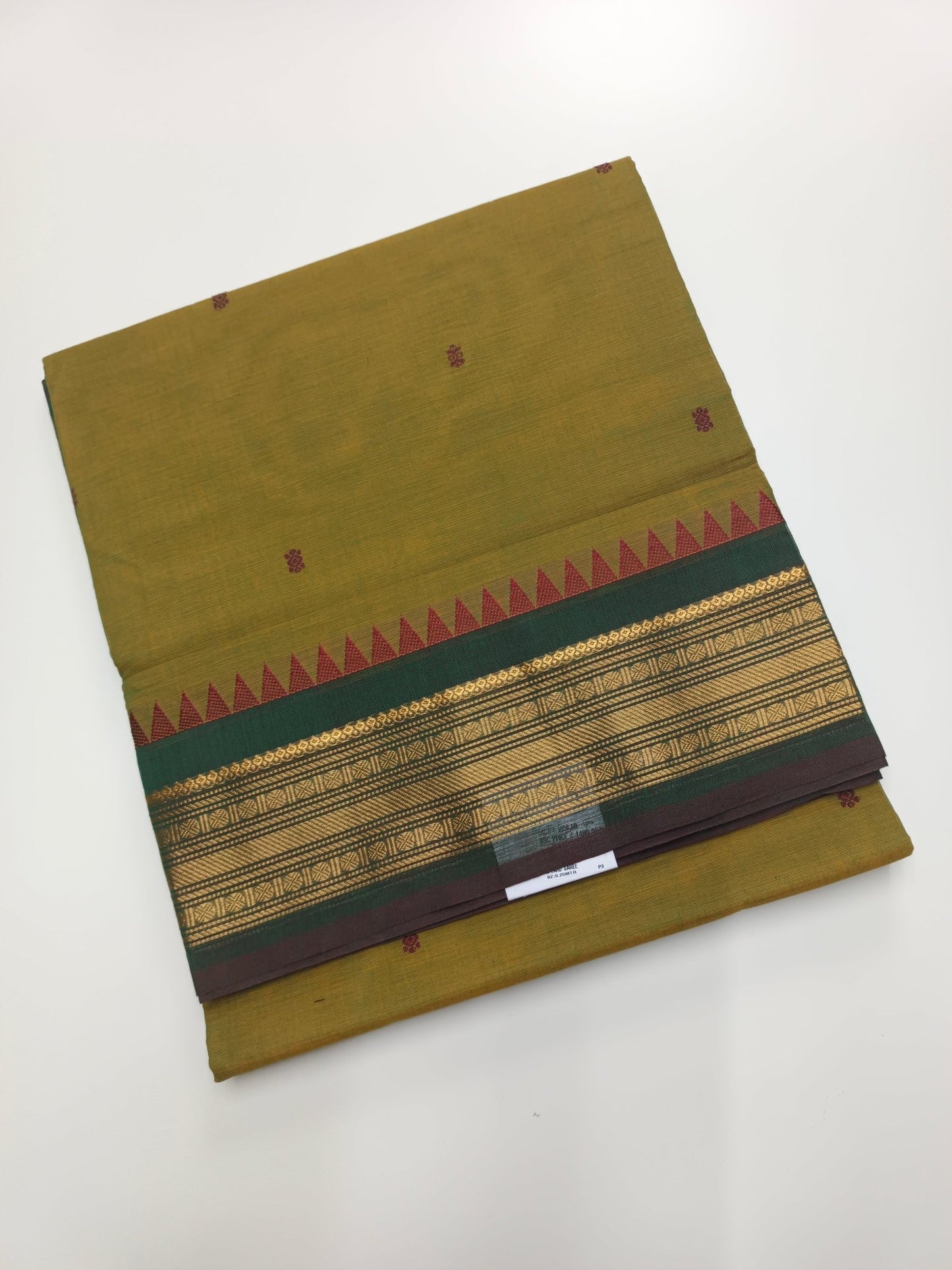 HANDLOOM BASED 9 YARD COTTON SAREE - B S CHANNABASAPPA & SONS
