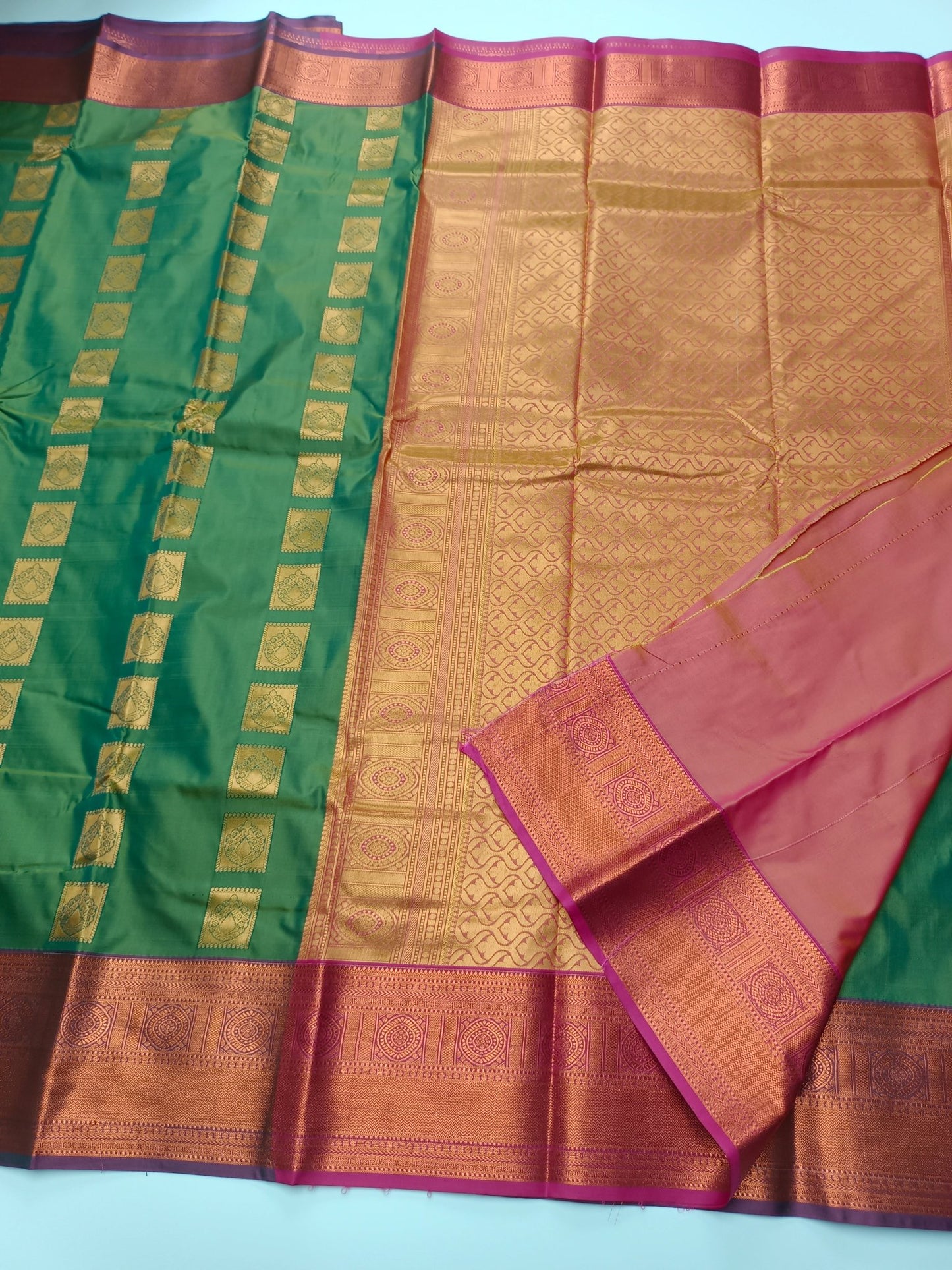 ART SILK 9 YARD SAREE - B S CHANNABASAPPA & SONS