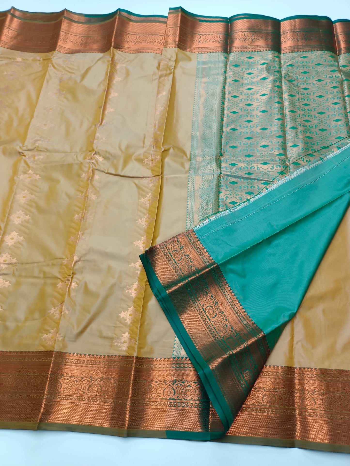 ART SILK 9 YARD SAREE - B S CHANNABASAPPA & SONS