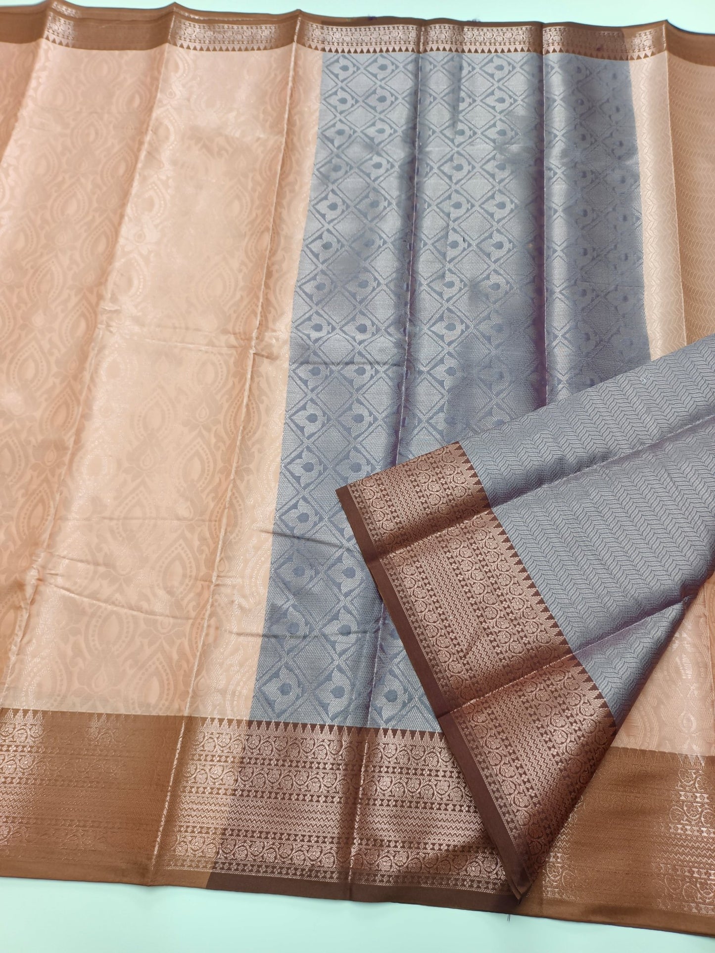 FANCY BROCADE SILK SAREE - B S CHANNABASAPPA & SONS