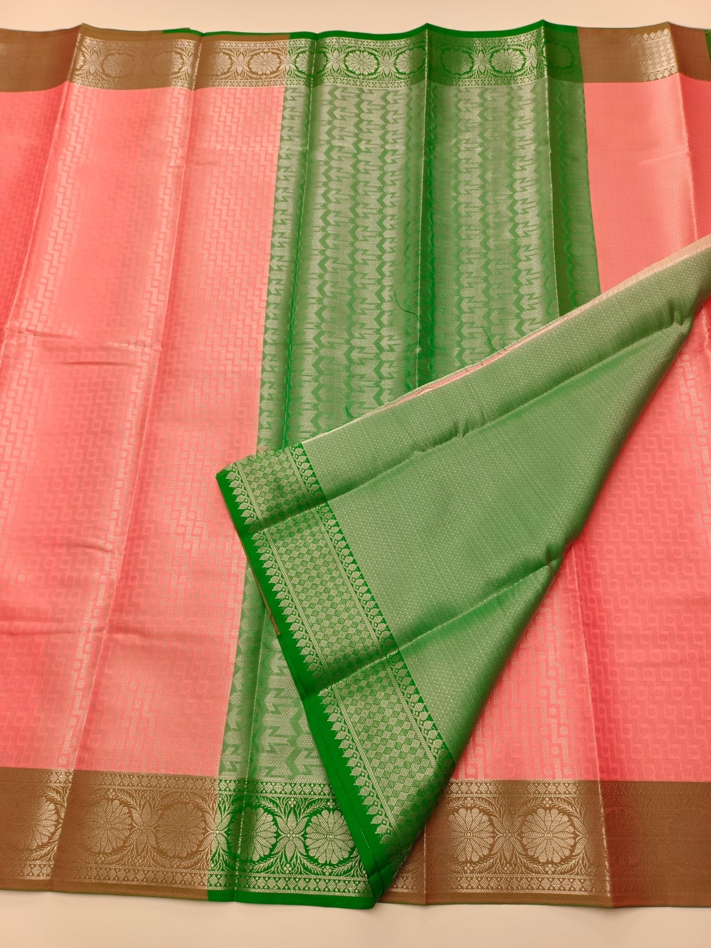 FANCY BROCADE SILK SAREE - B S CHANNABASAPPA & SONS