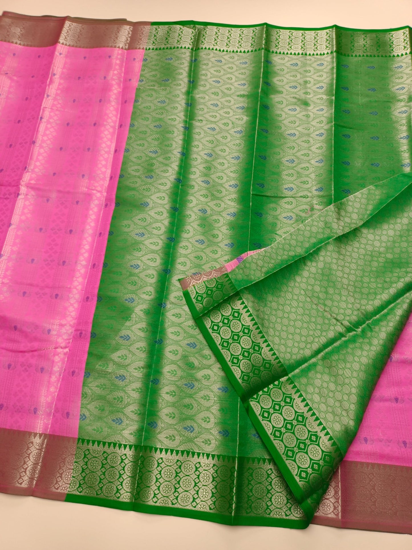 FANCY BROCADE SILK SAREE - B S CHANNABASAPPA & SONS