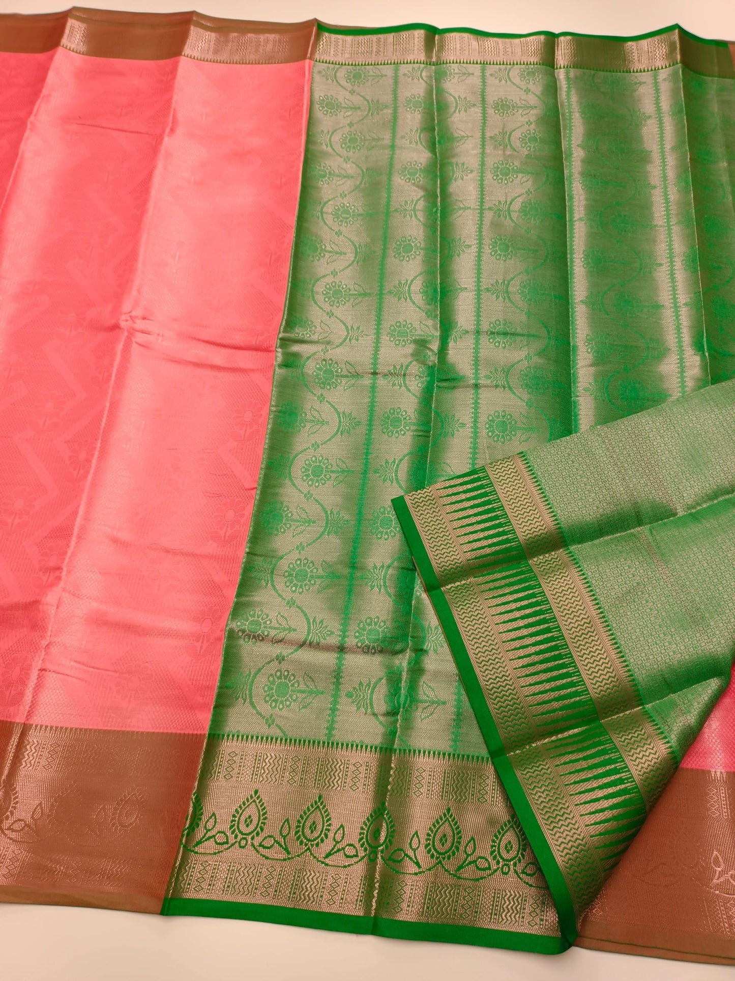 FANCY BROCADE SILK SAREE - B S CHANNABASAPPA & SONS