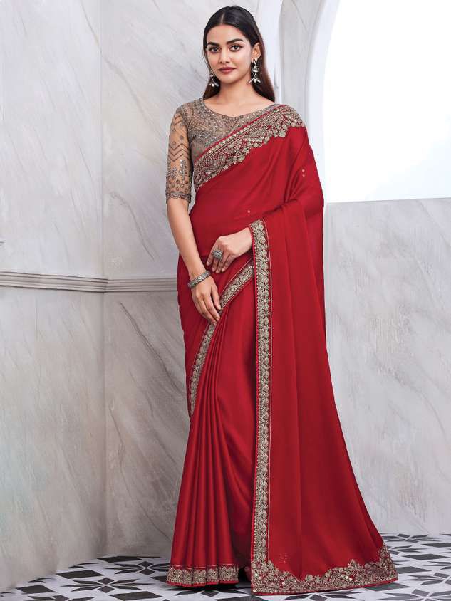FANCY PARTY WEAR SAREE - B S CHANNABASAPPA & SONS